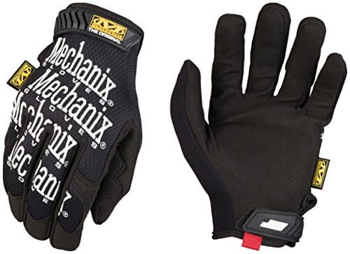 Mechanix Wear Original Synthetic Leather Safety Gloves, Durable Touchscreen Capable, Black, X-Large — Black