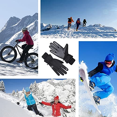 Cevapro Windproof Waterproof Winter Gloves -30°F, 3M Thinsulate Cold Weather Protection