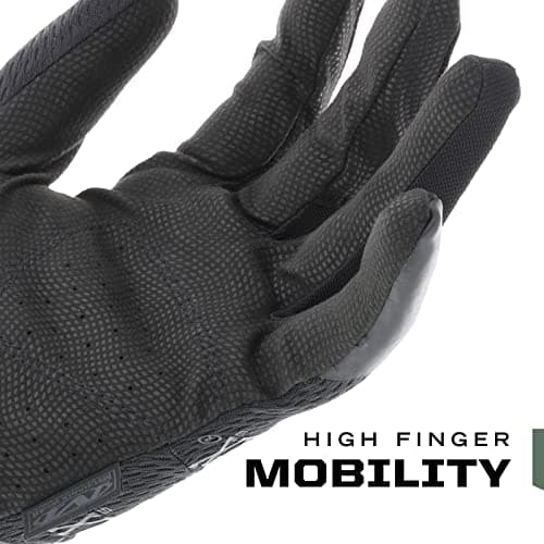 Mechanix Wear Tactical 0.5mm High-Dexterity Gloves, Black Large, Airsoft, Paintball, Utility