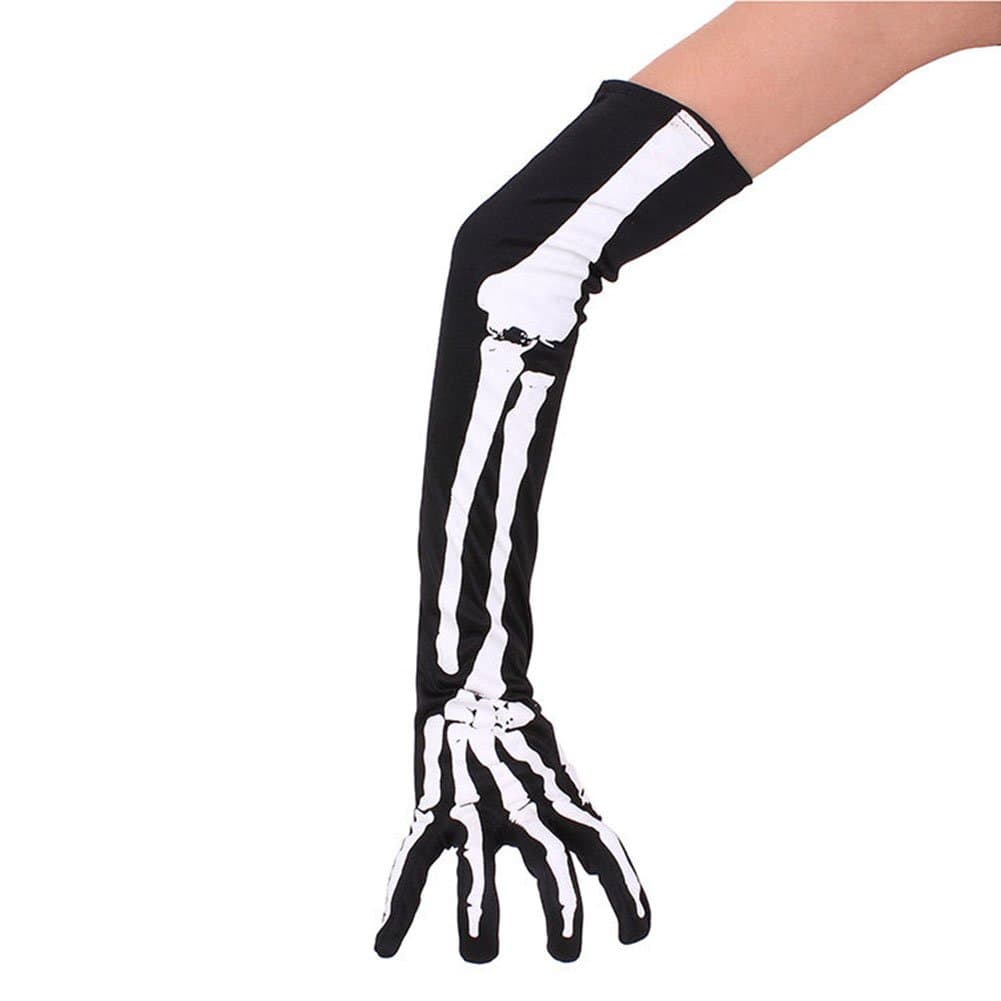 Artfen Halloween Skeleton Gloves for Cosplay & Parties