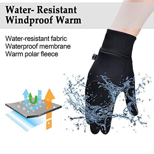 EastKing Lightweight Winter Gloves Touch Screen Warm and Water Resistant for Men and Women
