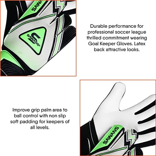 Sticky Grip Football Gloves for Youth Boys 8-12 & MenAdult Palm Protection