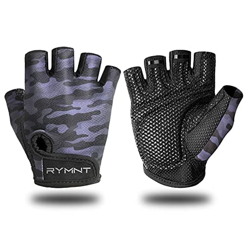 Weight Lifting Gloves with Full Palm Protection & Extra Grip — B3-Camo Grey