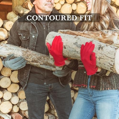 Isotoner Women's Stretch Fleece Gloves with Microluxe Liner & Smart Touch