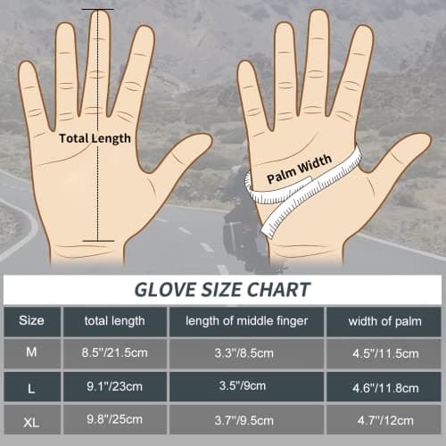 OOPOR Men's & Women's Fingerless Cycling Gloves - Black