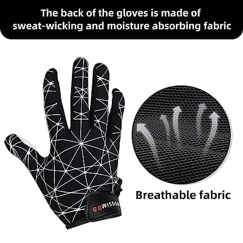 Youth Football Gloves with Silicone Grip for Enhanced Play