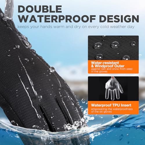 SIMARI Winter Gloves: Warm, Touchscreen Compatible, Waterproof for Men & Women