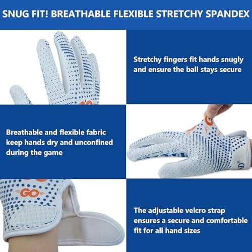 Non-Slip Breathable Football Gloves for Youth and Teen Training