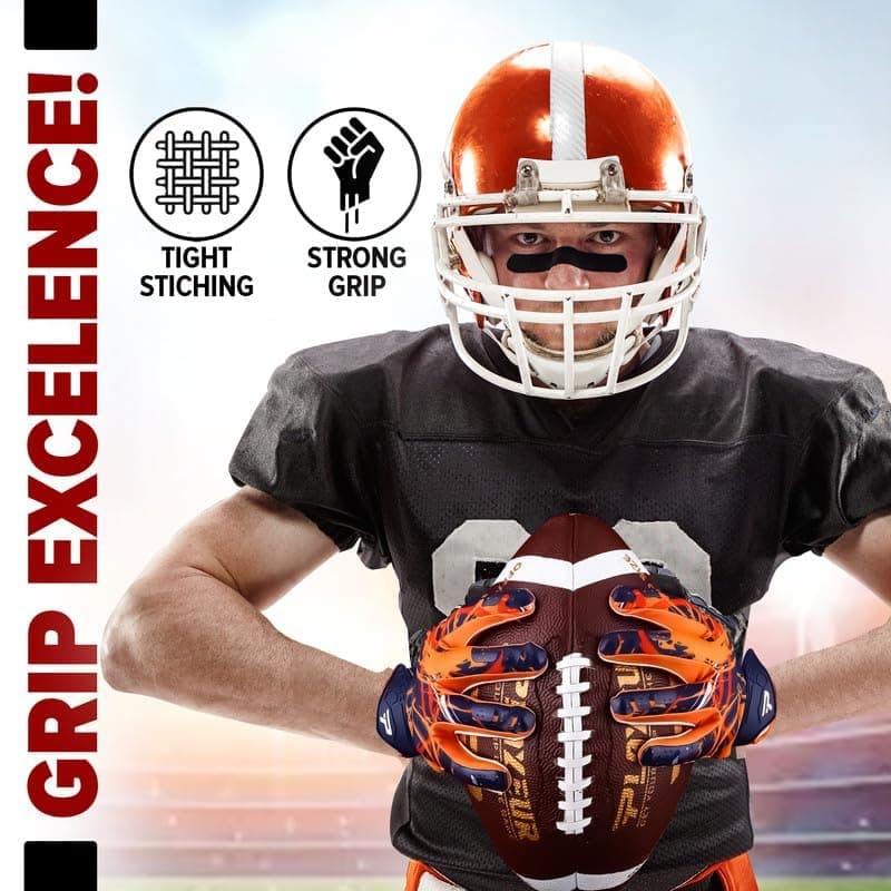 Cheetah Rapid Strike Football Gloves – Unleash Speed & Grip – For Adult, Kids & Youth