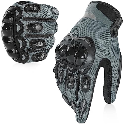 COFIT Breathable Motorcycle Gloves for Men and Women BMX ATV MTB Riding — Gray
