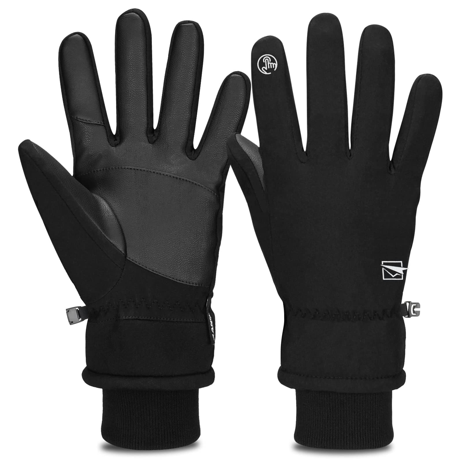 Cevapro Windproof Waterproof Winter Gloves -30°F, 3M Thinsulate Cold Weather Protection