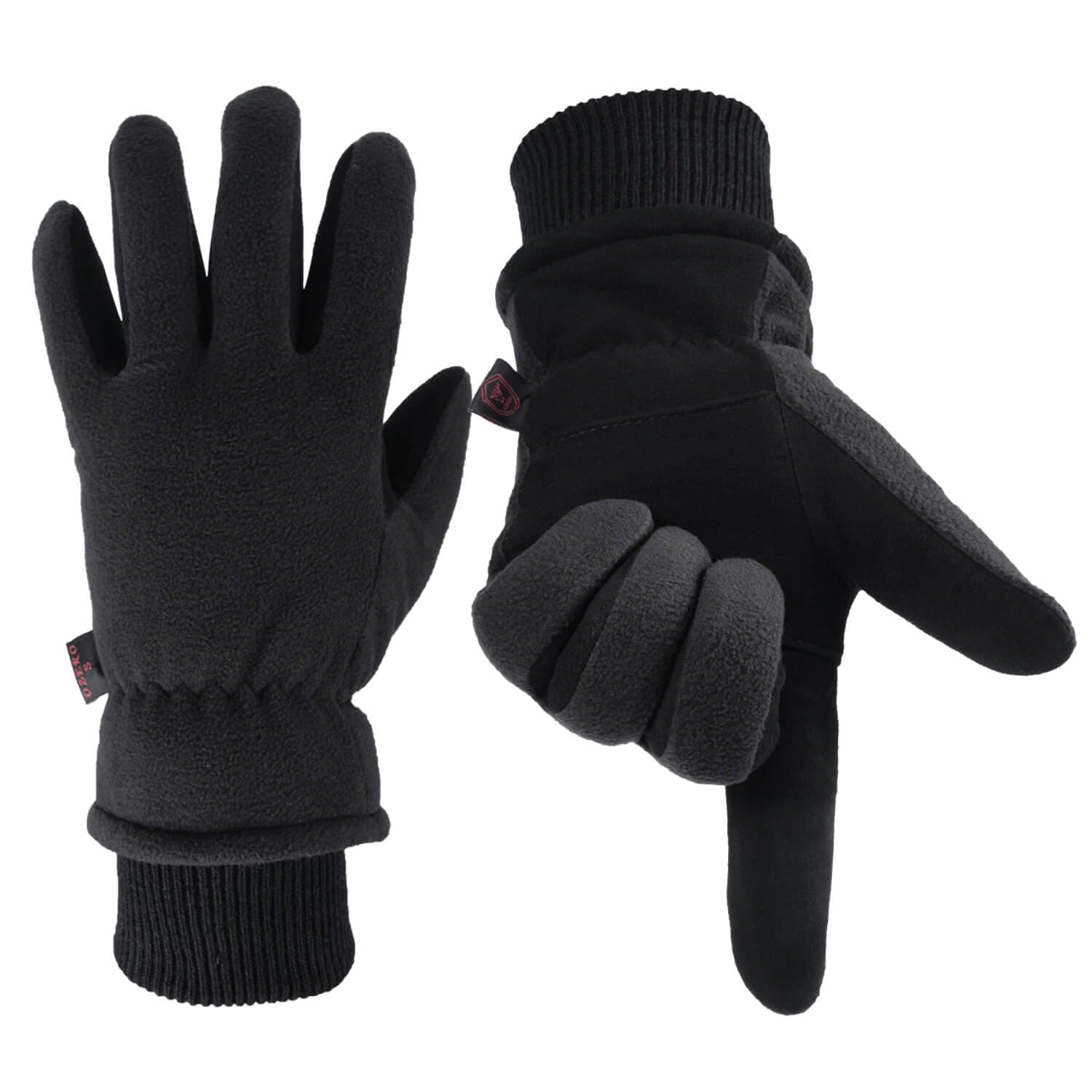 OZERO Deerskin Leather Winter Gloves -30°F Windproof & Water-resistant