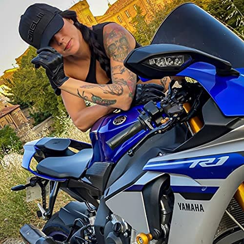 Women's Leather Motorcycle Gloves for Road Racing, Cycling, Climbing, and Powersports with Touchscreen - GL016