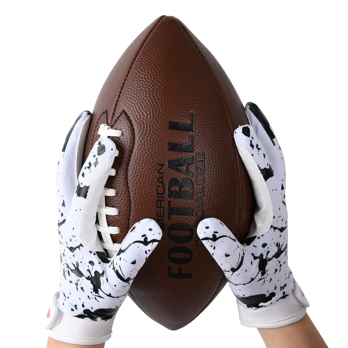 Youth Football Gloves with Enhanced Grip Silicone