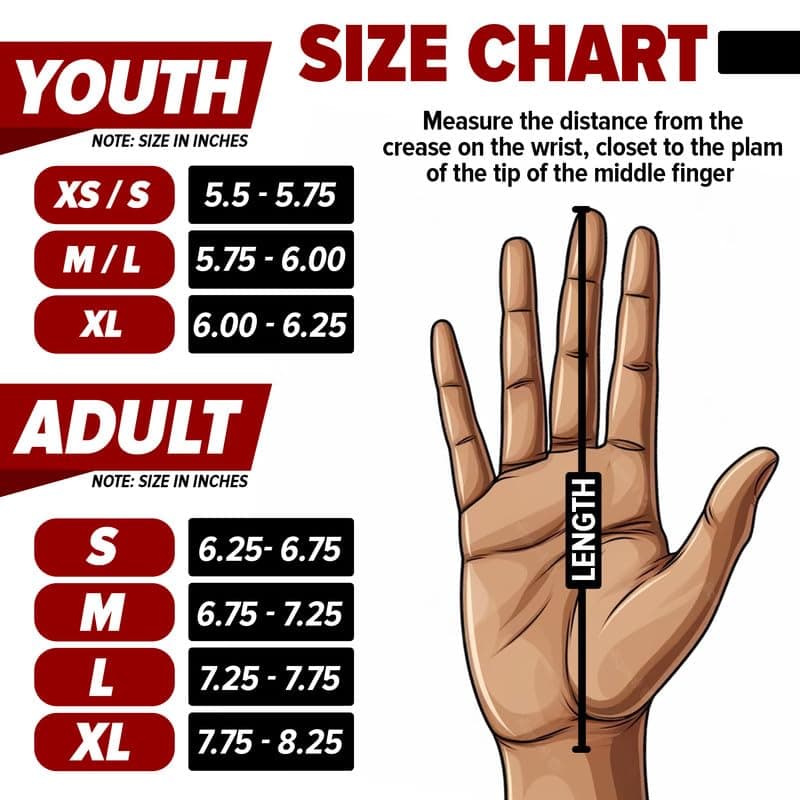 Sticky Receiver Gloves for Youth Boys 8-12 - Durable Grip, Stretch Fit, Vibrant Colors