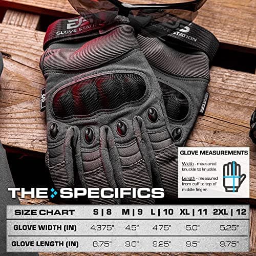 Tactical Shooting Gloves for Men and Women with Touchscreen Fingers - Durable and Comfortable Hand-Gear