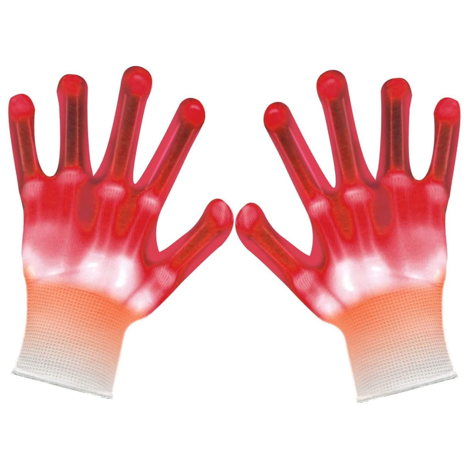 Weichuangxin Light-Up Skeleton Hand Gloves LED Modes Fun Christmas Birthday Gift