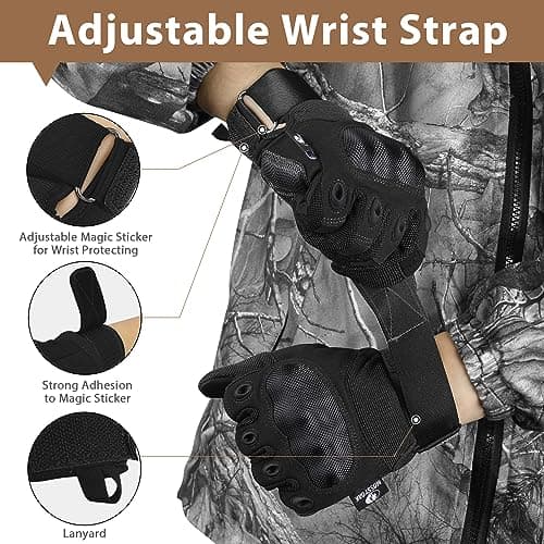 Mossy Oak Men's Touch Screen Tactical Gloves for Hunting and Hiking