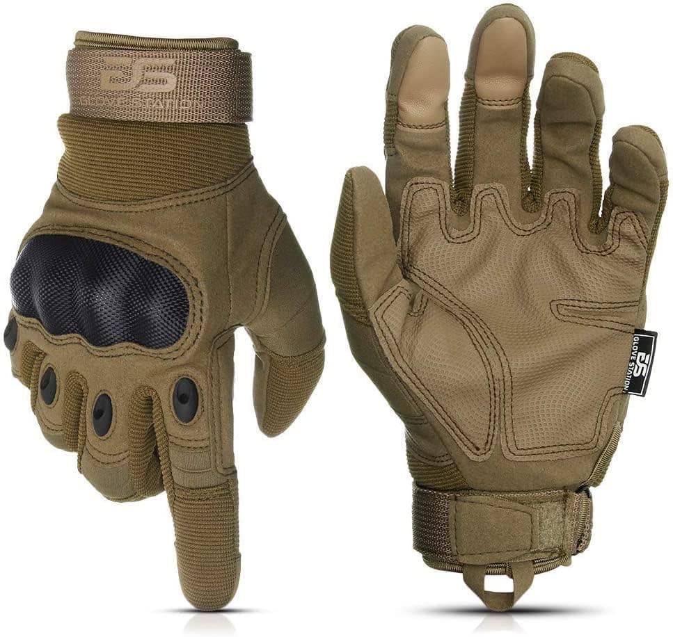 Tactical Shooting Gloves for Men and Women with Touchscreen - Durable and Comfortable — Tan