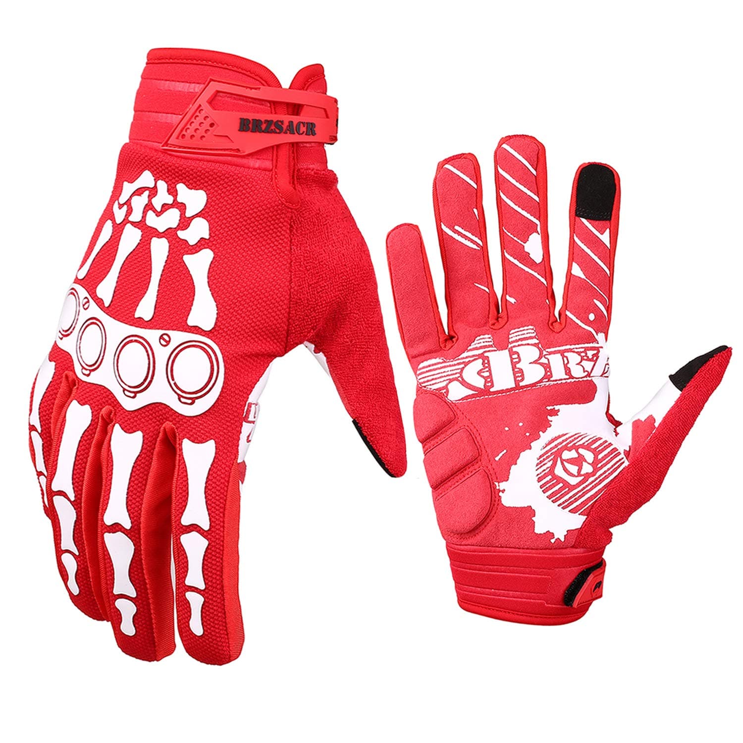 BRZSACR Full Finger Cycling Gloves for Men & Women Mountains Roads Resistance