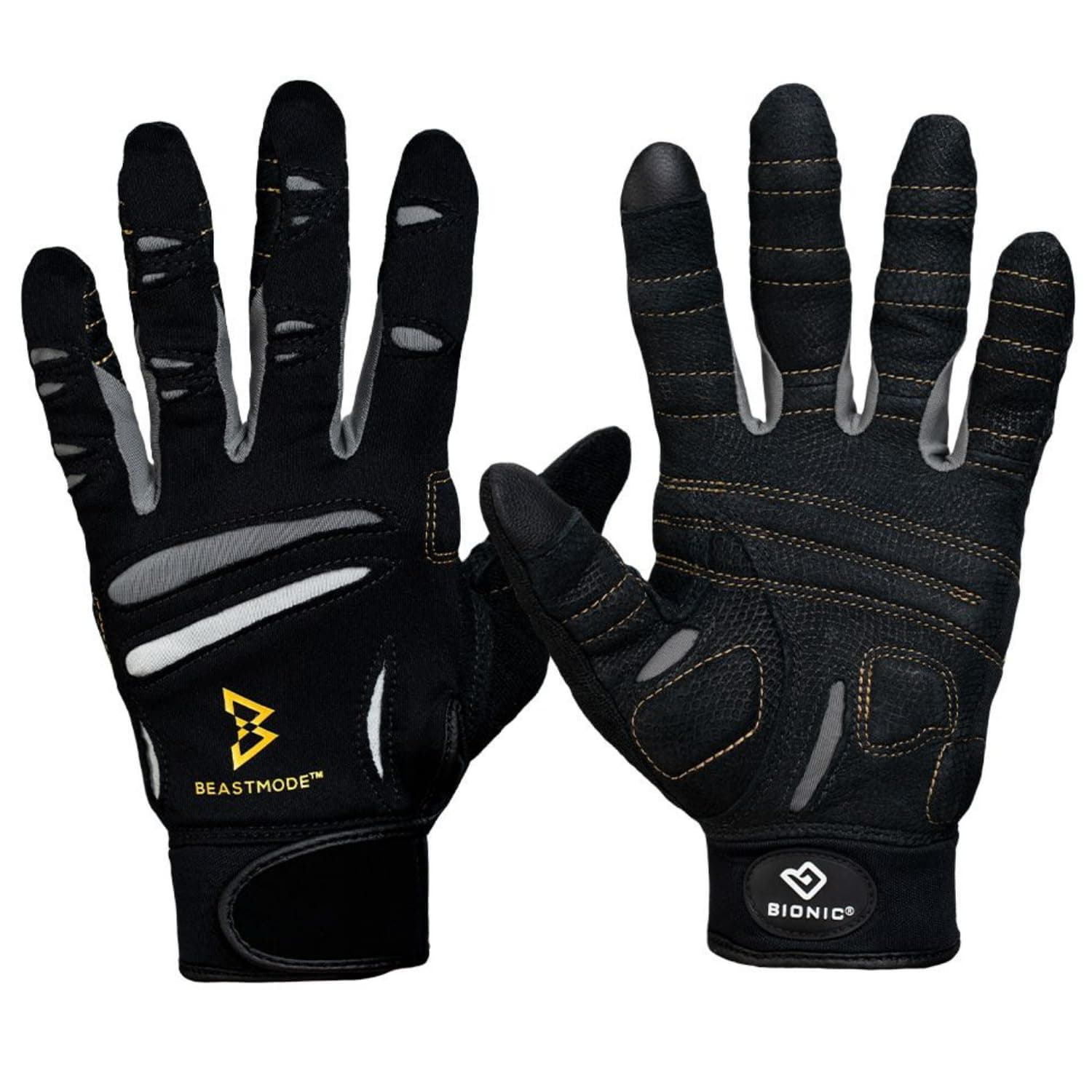 Bionic Men's Beastmode Full Finger Gym Gloves