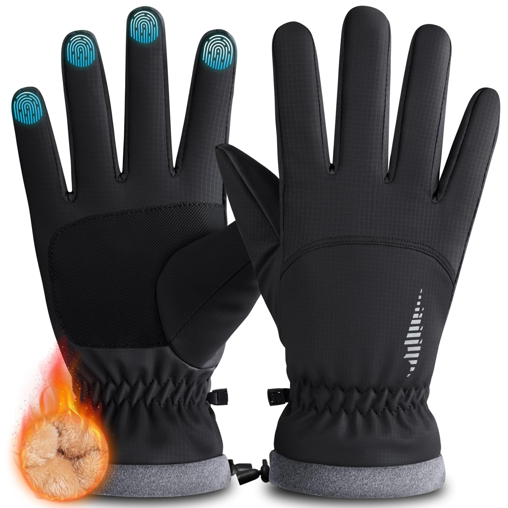 RivMount Winter Waterproof Ski Gloves Warm Touchscreen Compatible Men Women