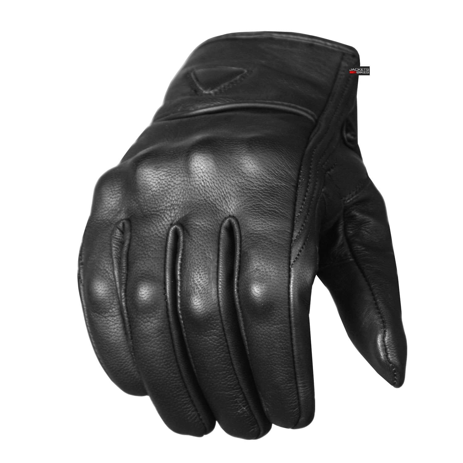 Men's Premium Leather Motorcycle Jacket & Gel Gloves for Street Cruisers