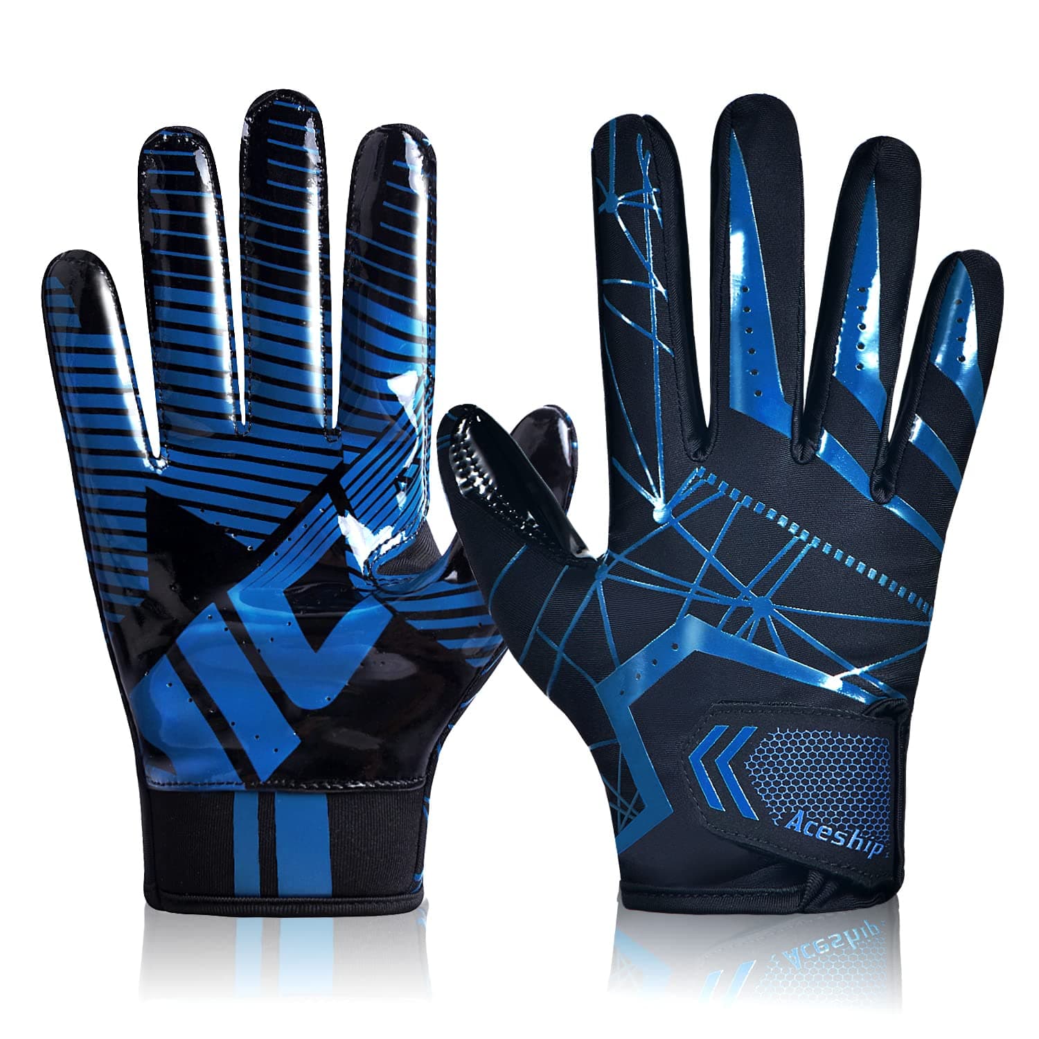 AceShip Enhanced Performance Football Gloves High Grip for Adults and Kids