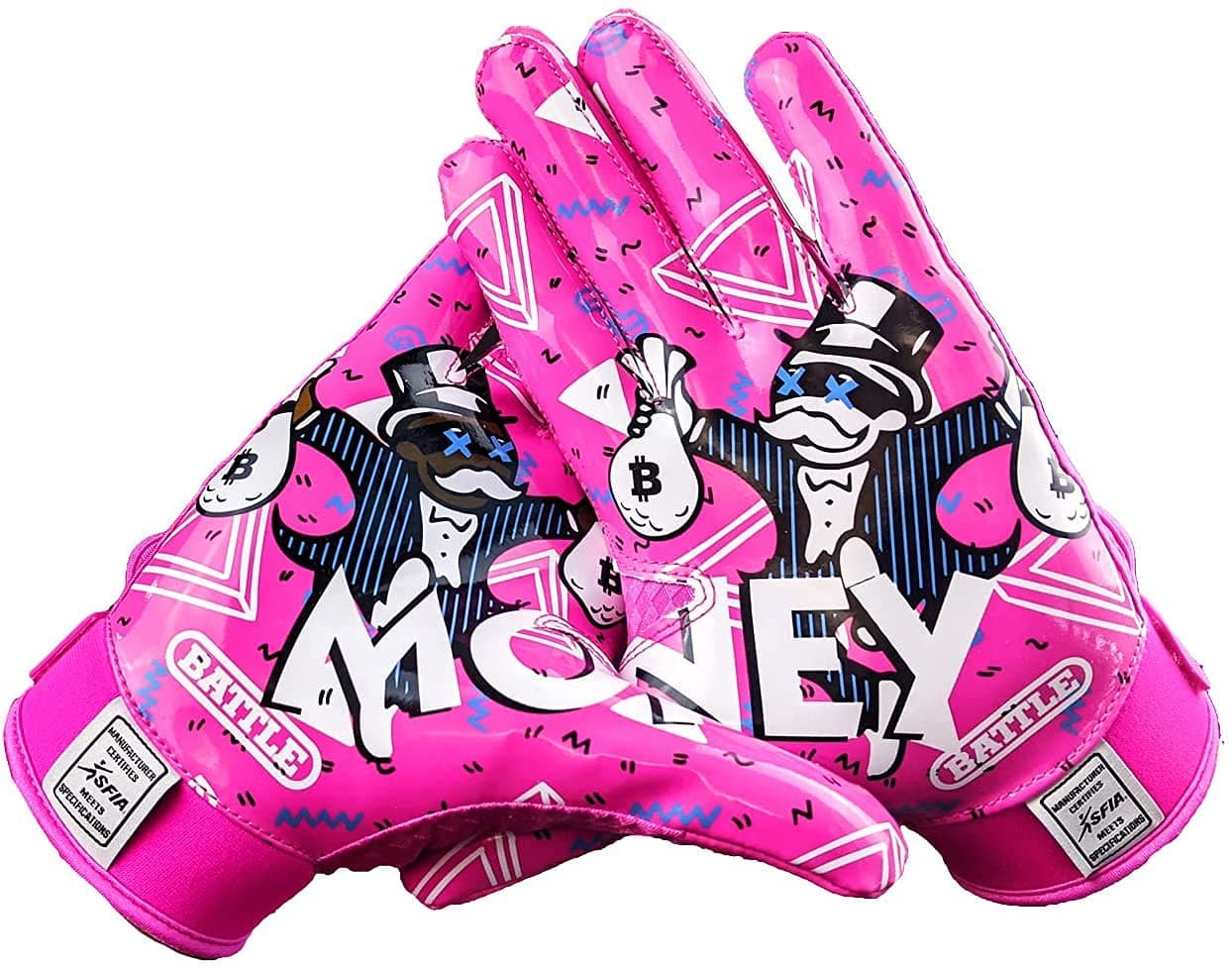 Battle Sports Ultra Stick Wide Receiver Football Gloves