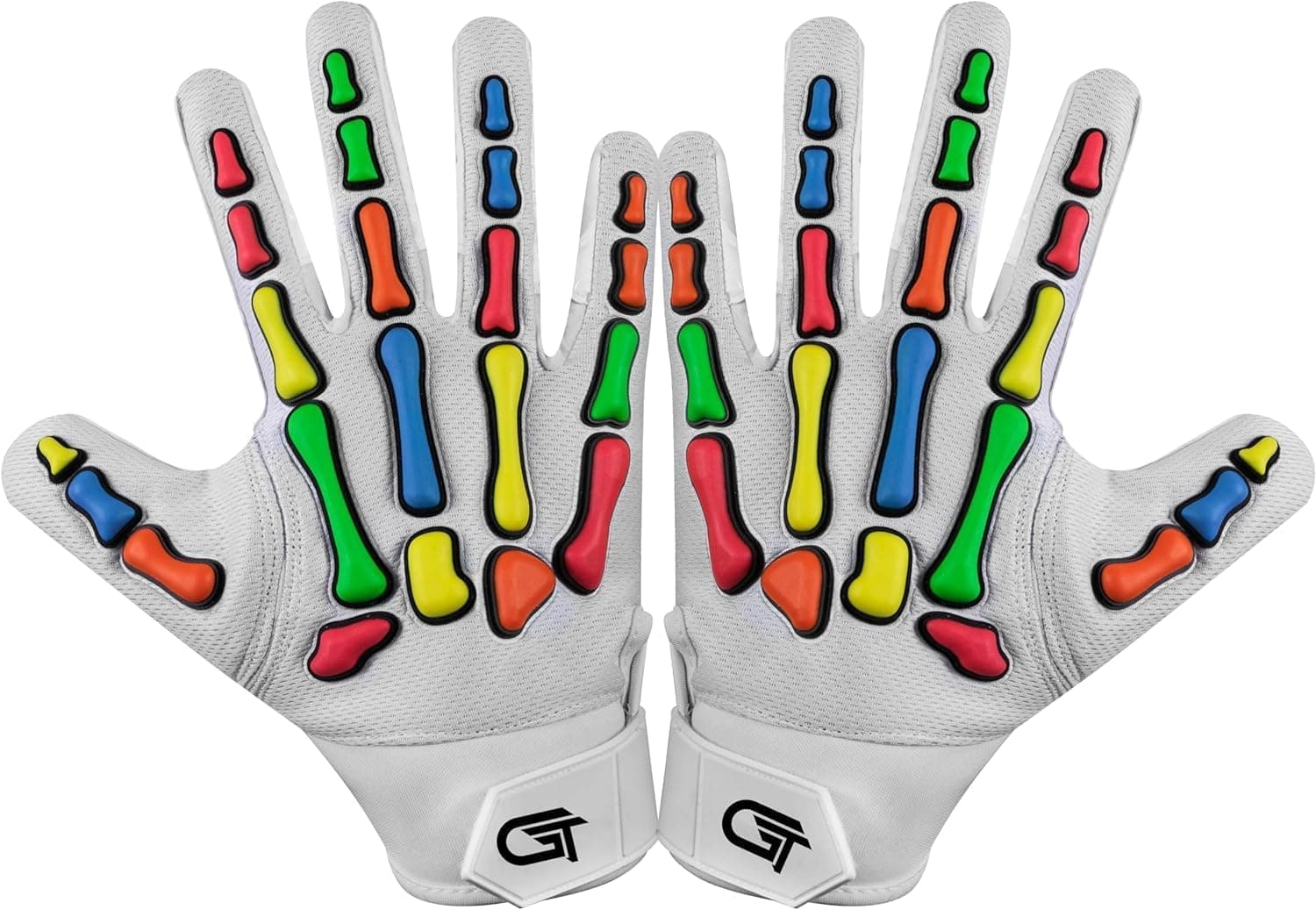 Glorious Traders Wide Receiver Football Gloves for Adults & Boys Super Sticky Grip Palms