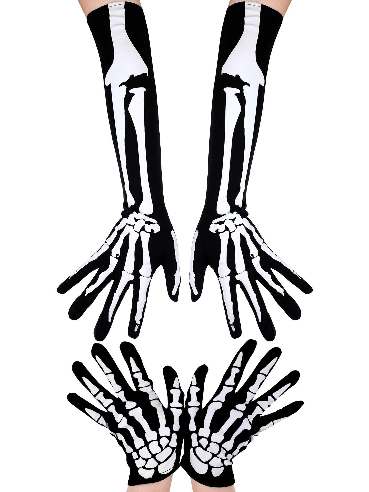 Boao Halloween Skeleton Gloves for Cosplay Party Props