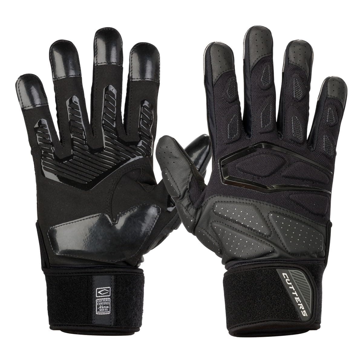 Force 5.0 Padded Football Gloves for Linemen - Extra Grip, Adults