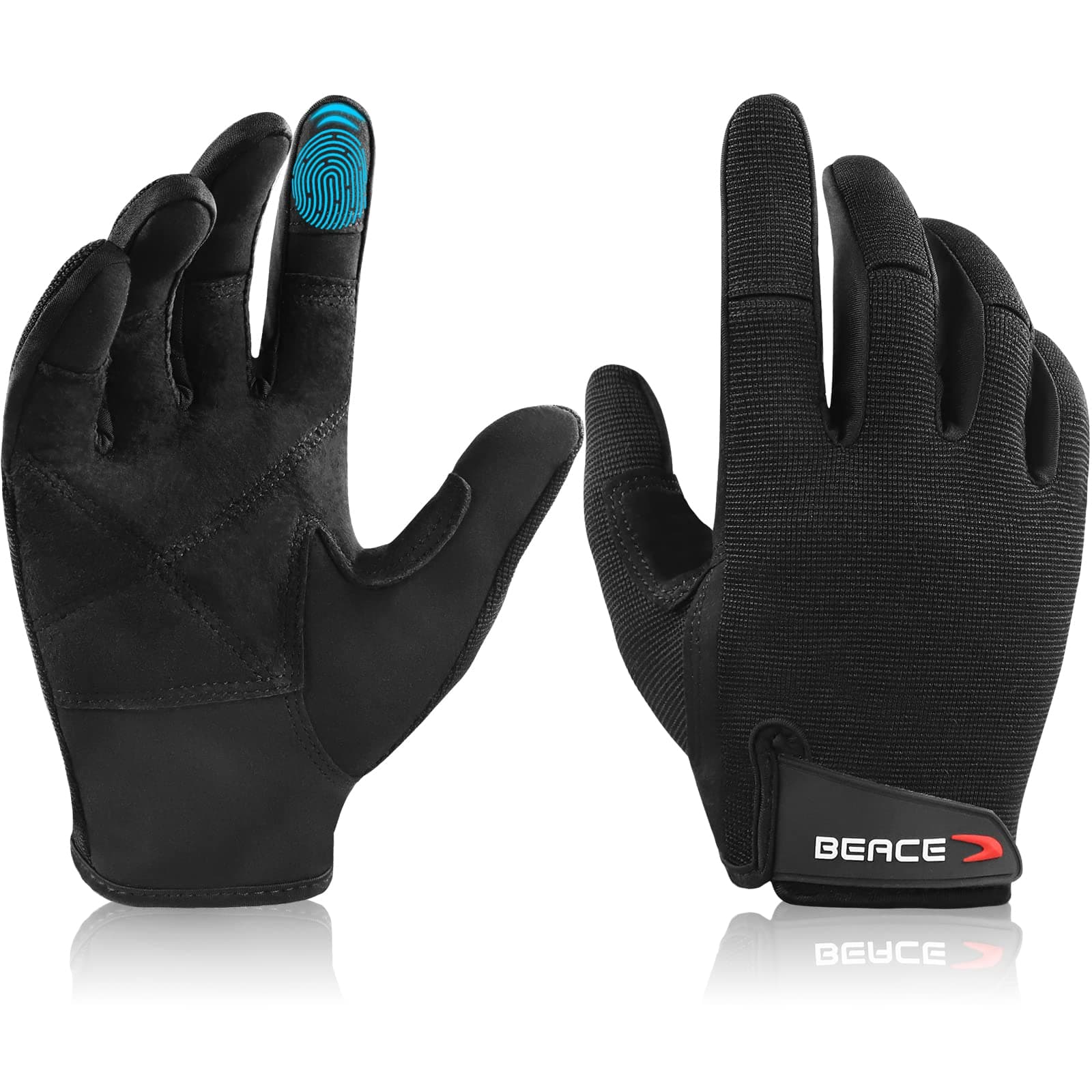 BEACE Full Finger Gym Gloves for Men & Women Fitness Training
