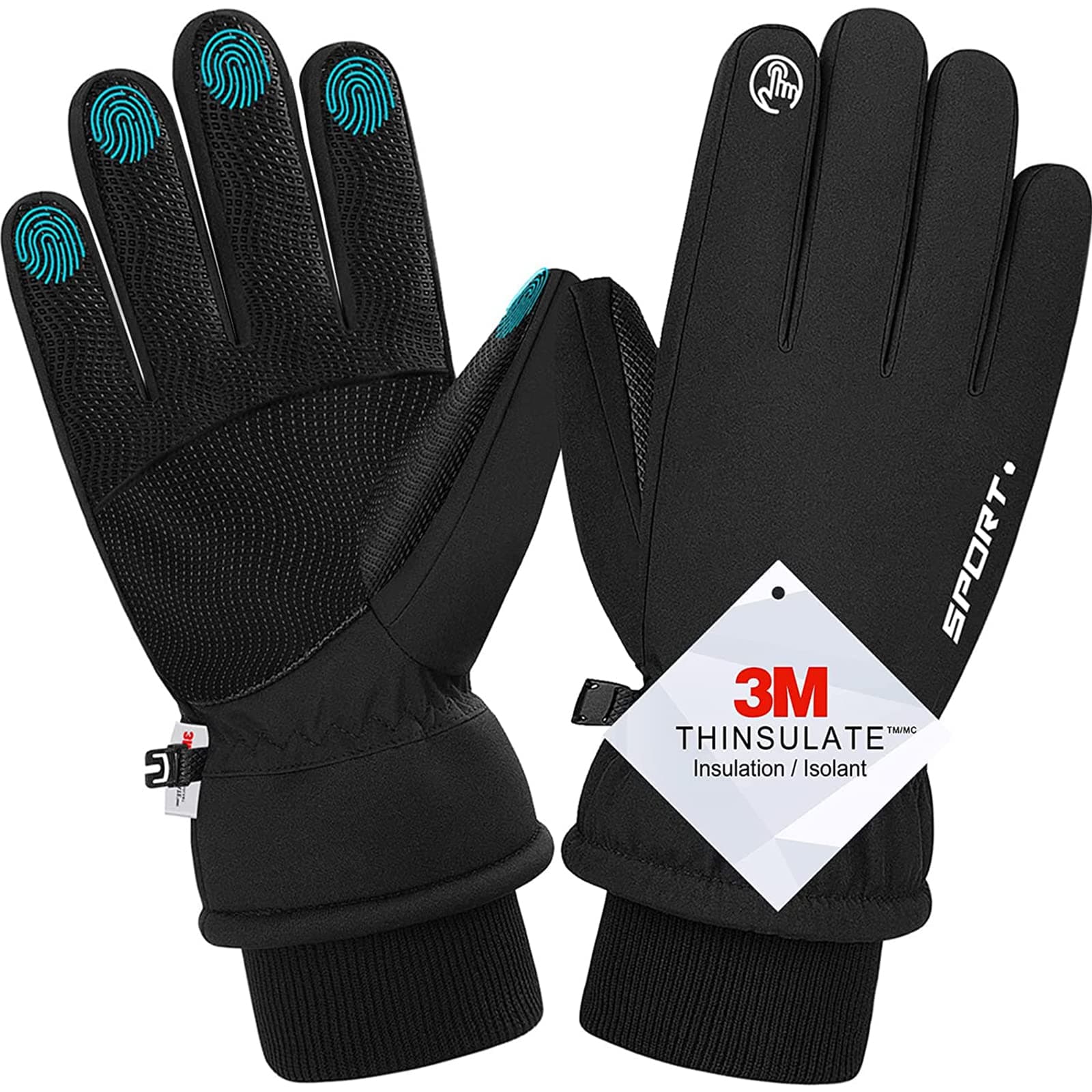Xeitive Winter Touchscreen Gloves - Windproof Warm for Men and Women