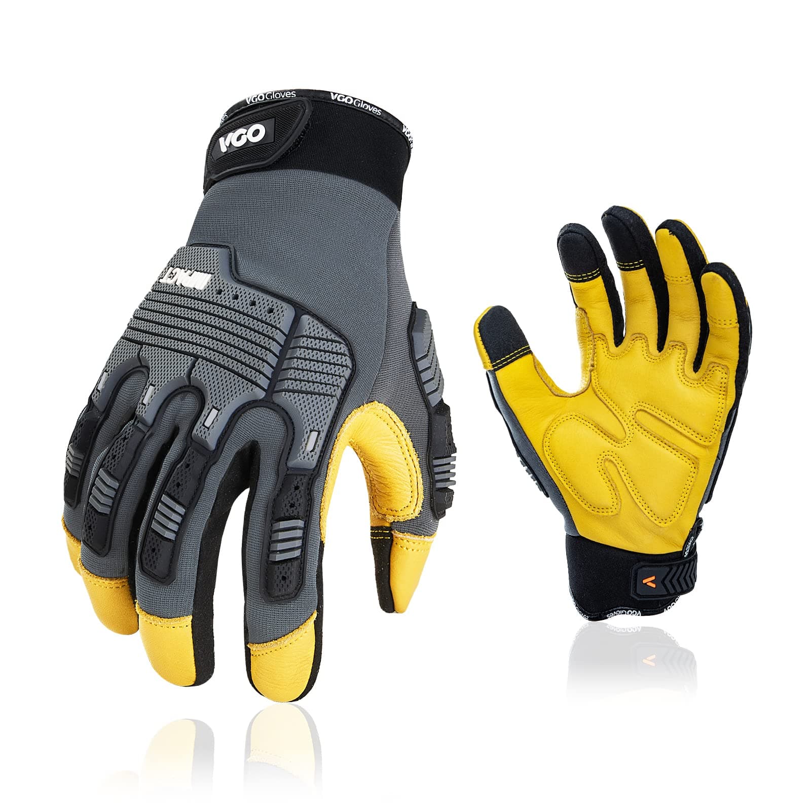 Leather Heavy Duty Work Gloves for Mechanics