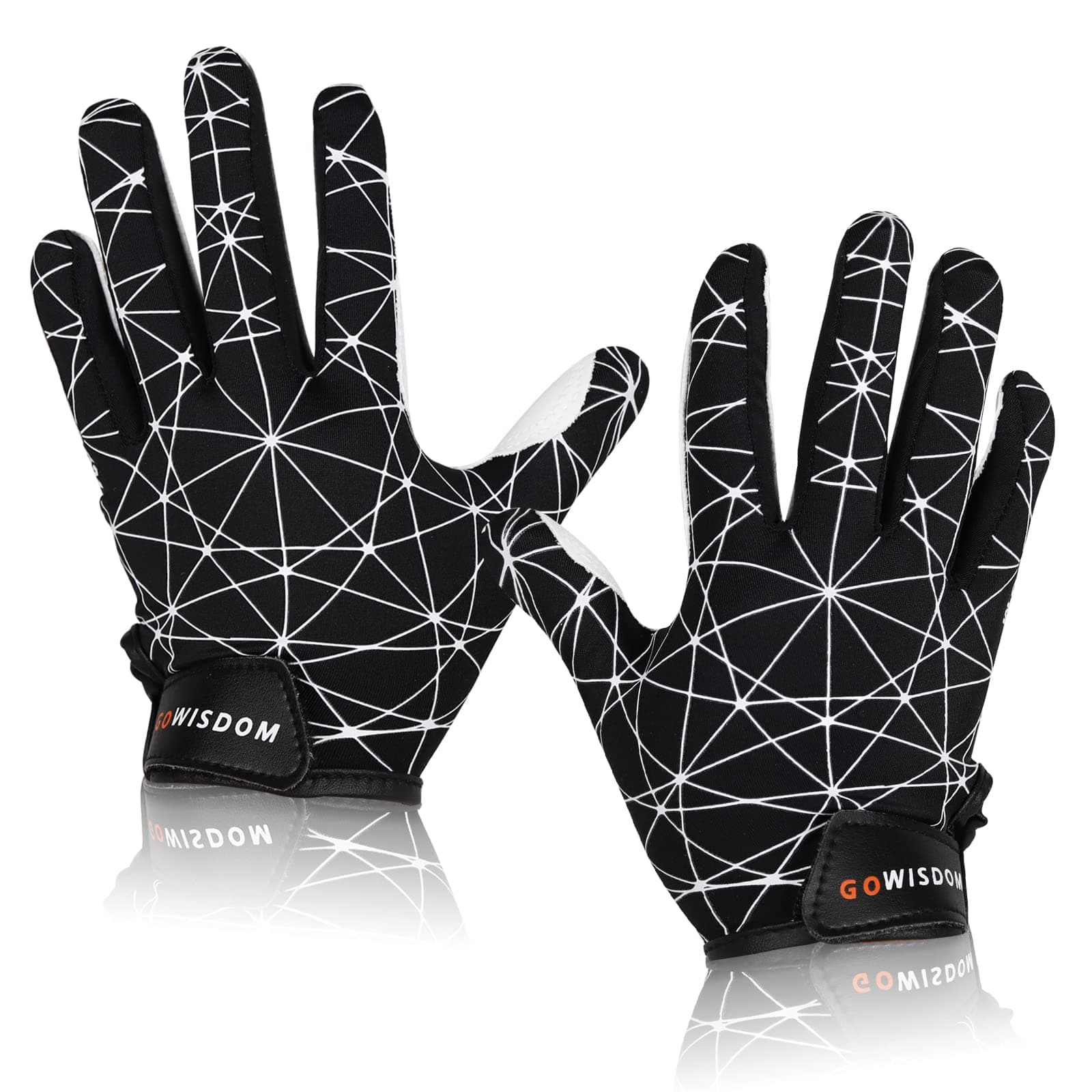 Youth Silicone Grip Football Gloves for Boys