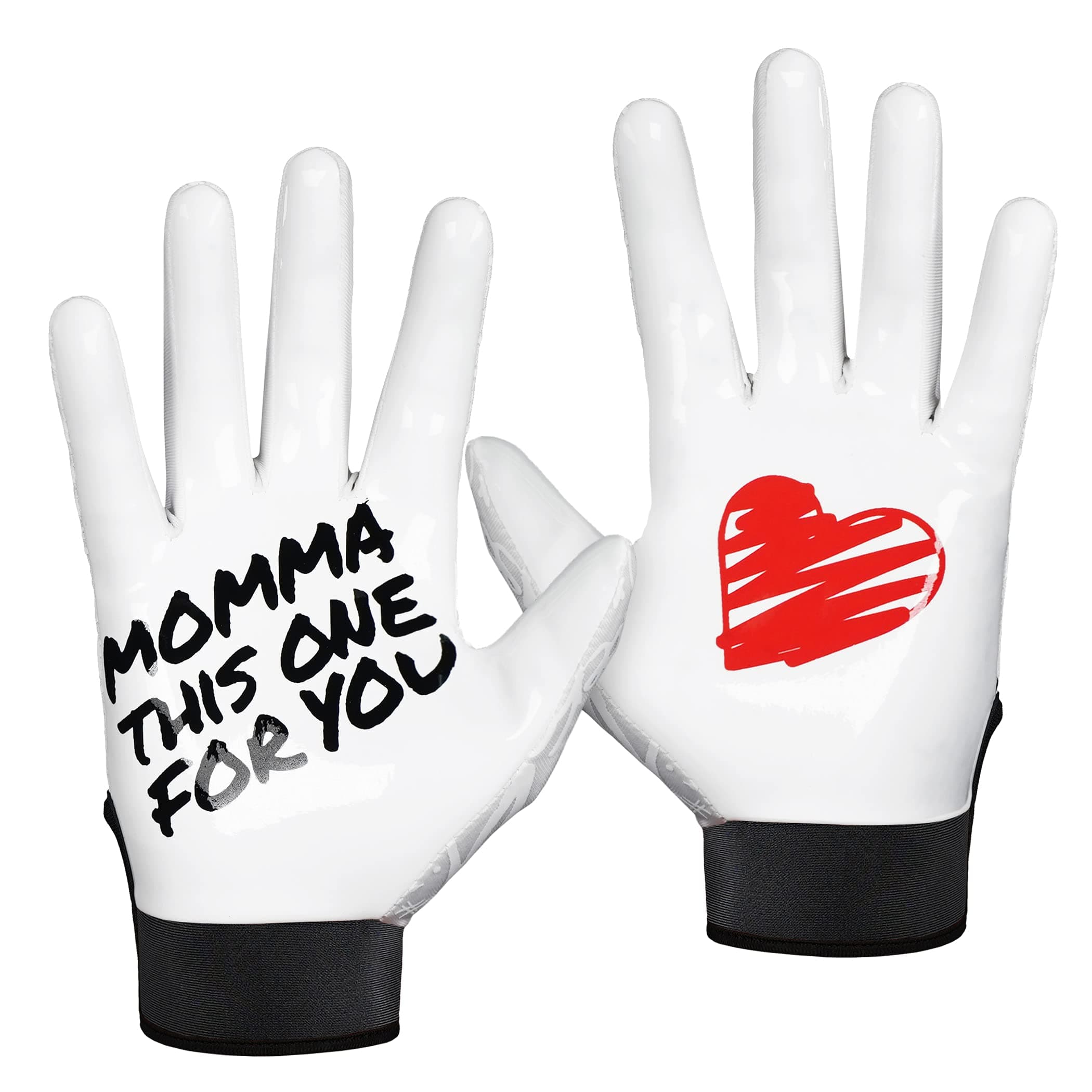 Sleefs Football Receiver Gloves - No Slip, Crazy Sticky Grip - Youth & Adult Sizes