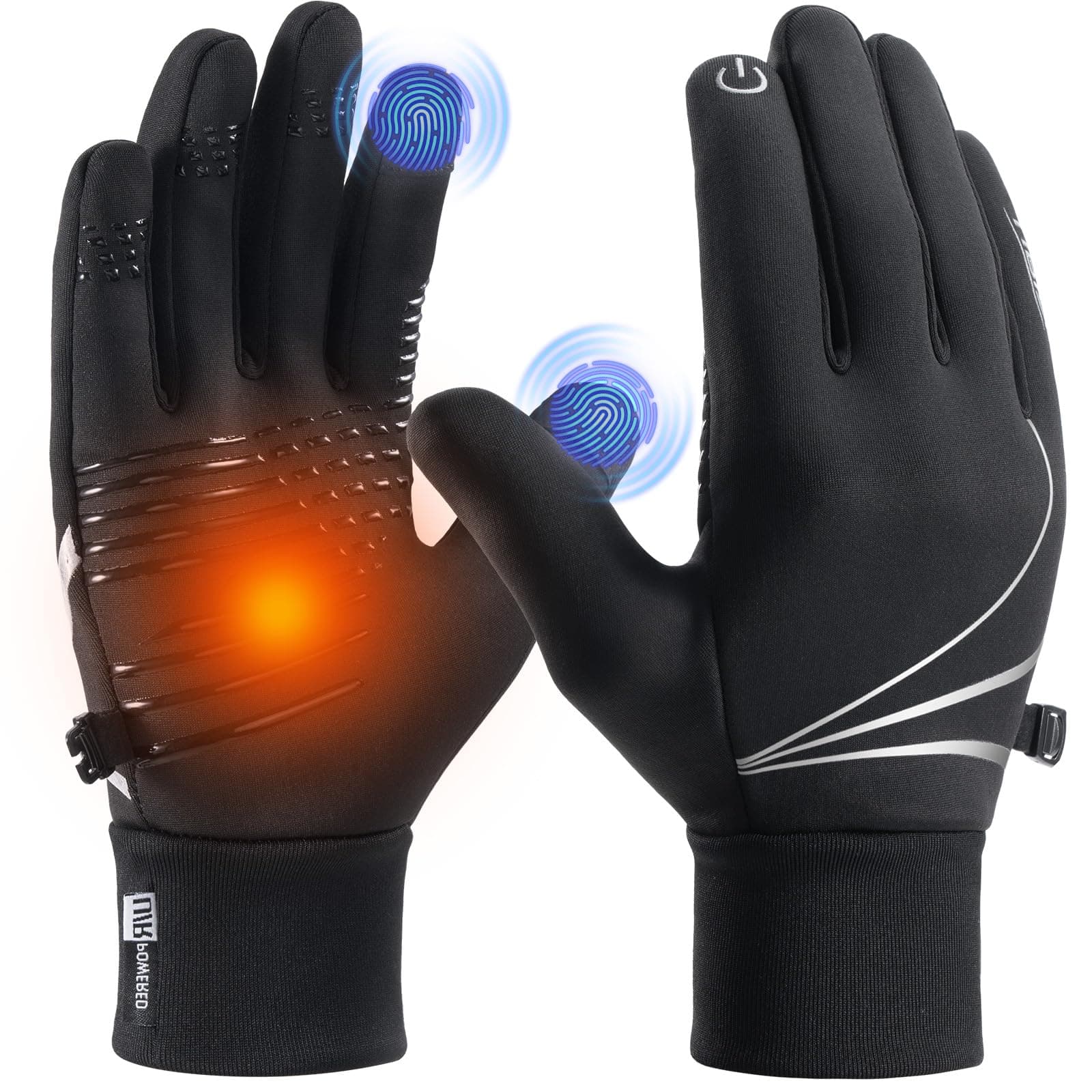 RUIXUE Windproof Anti-Slip Thermal Gloves - Warm, Soft, Stretchy, Touch Screen, Splash-Proof