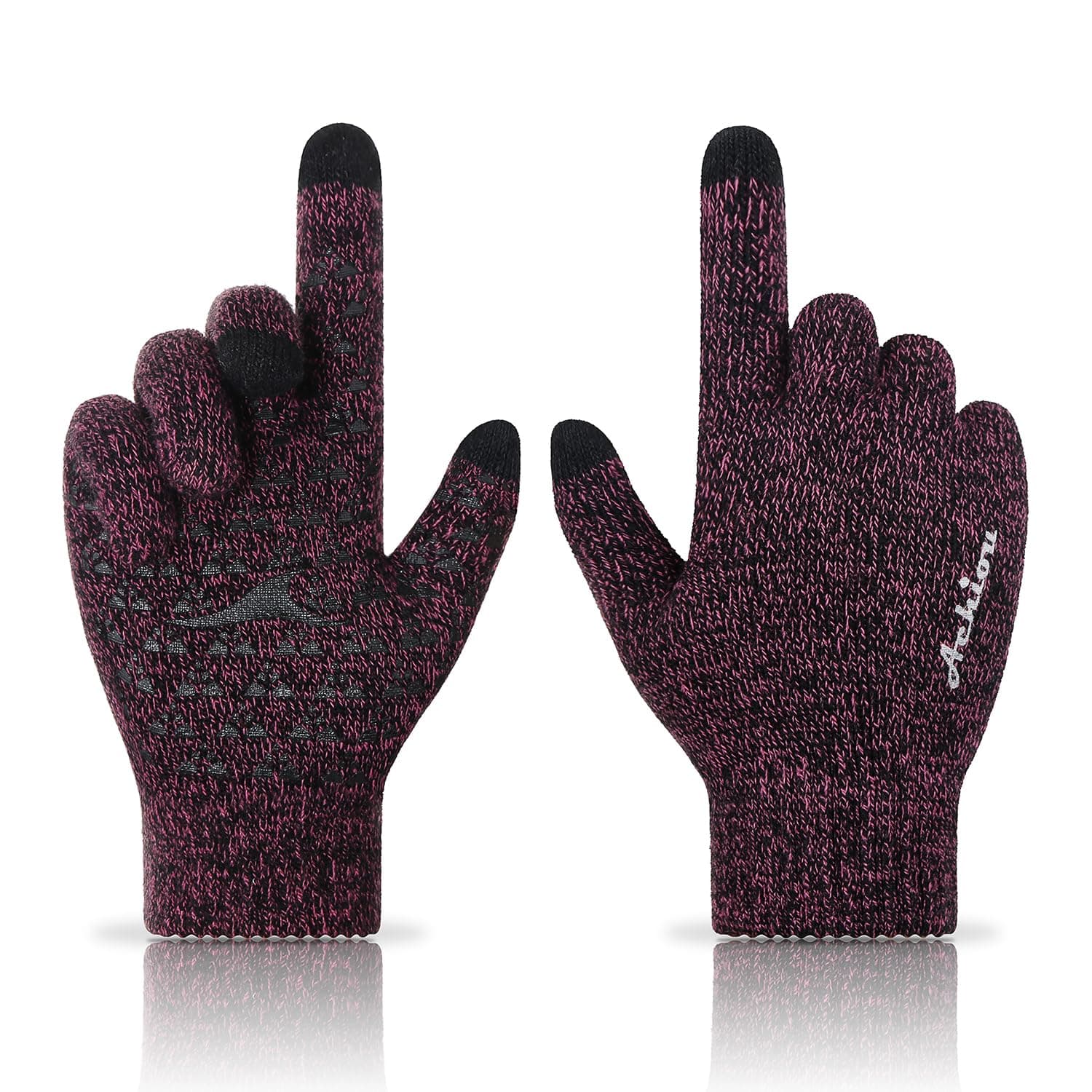 Achiou Winter Gloves for Men & Women - Touch Screen Compatible Warm Running Gloves