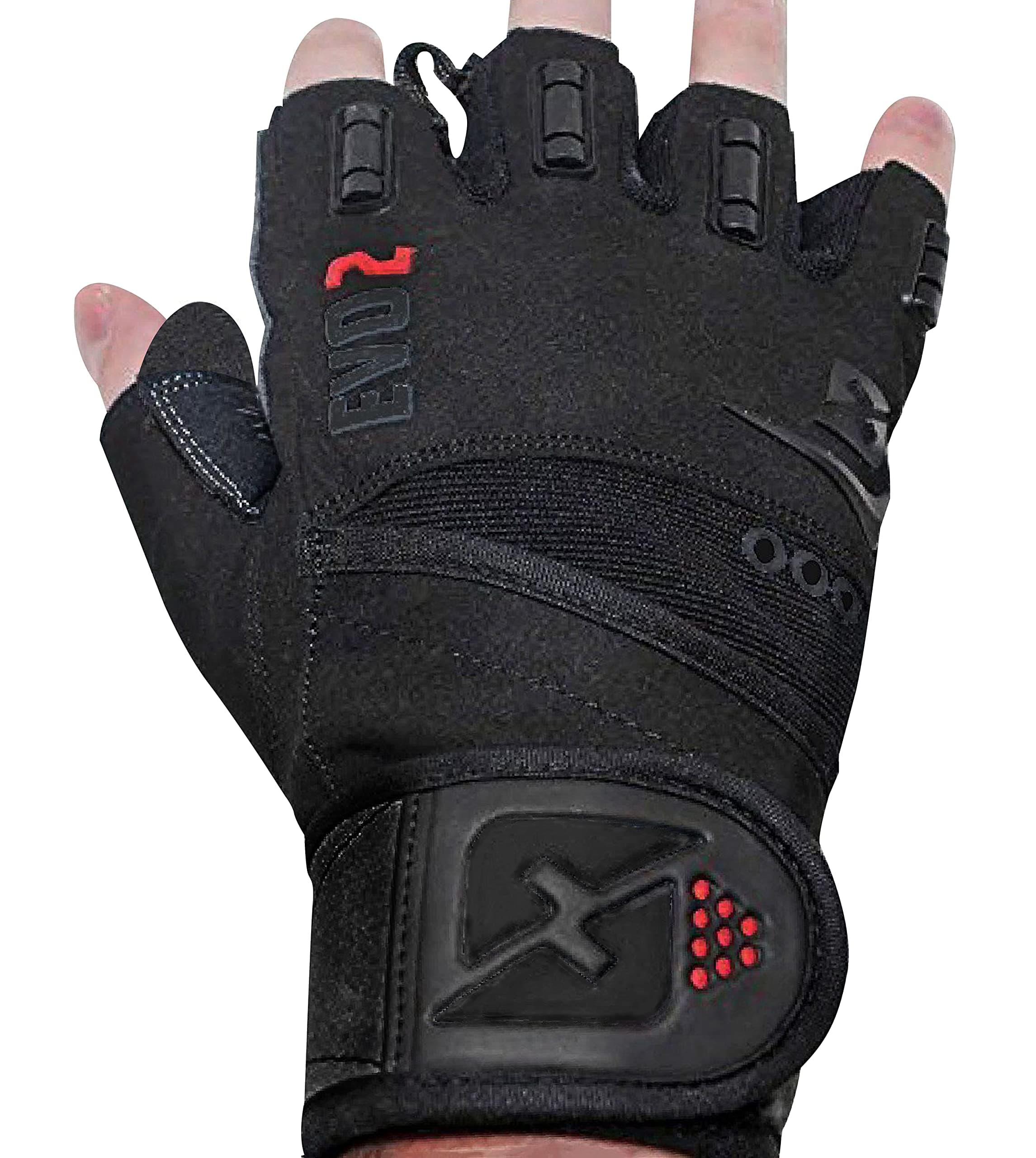 Skott Evo 2 Weightlifting Gloves with Wrist Support-Double Stitching for Durability