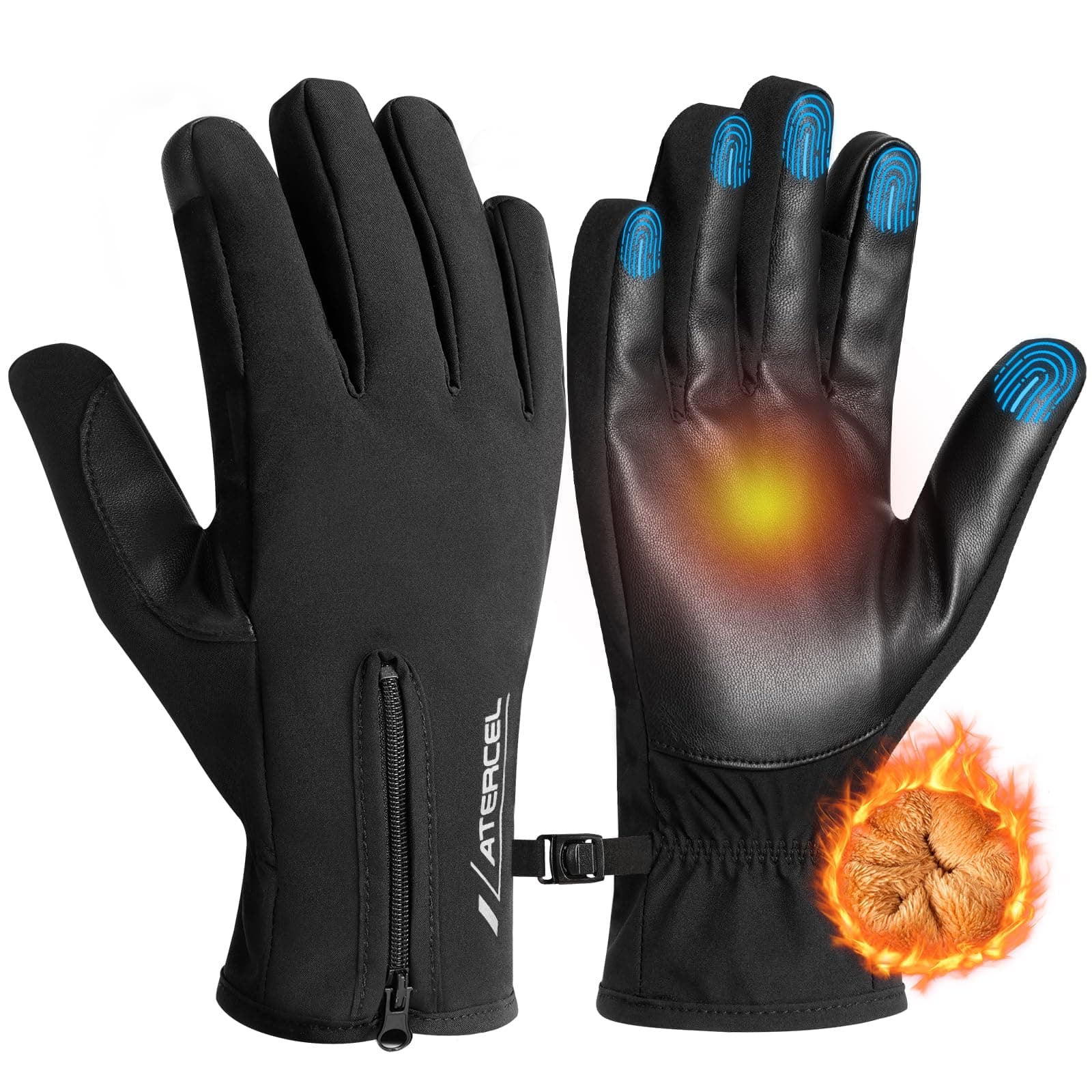 ATERCEL Winter Thermal Gloves with Graphene Cotton for Men & Women