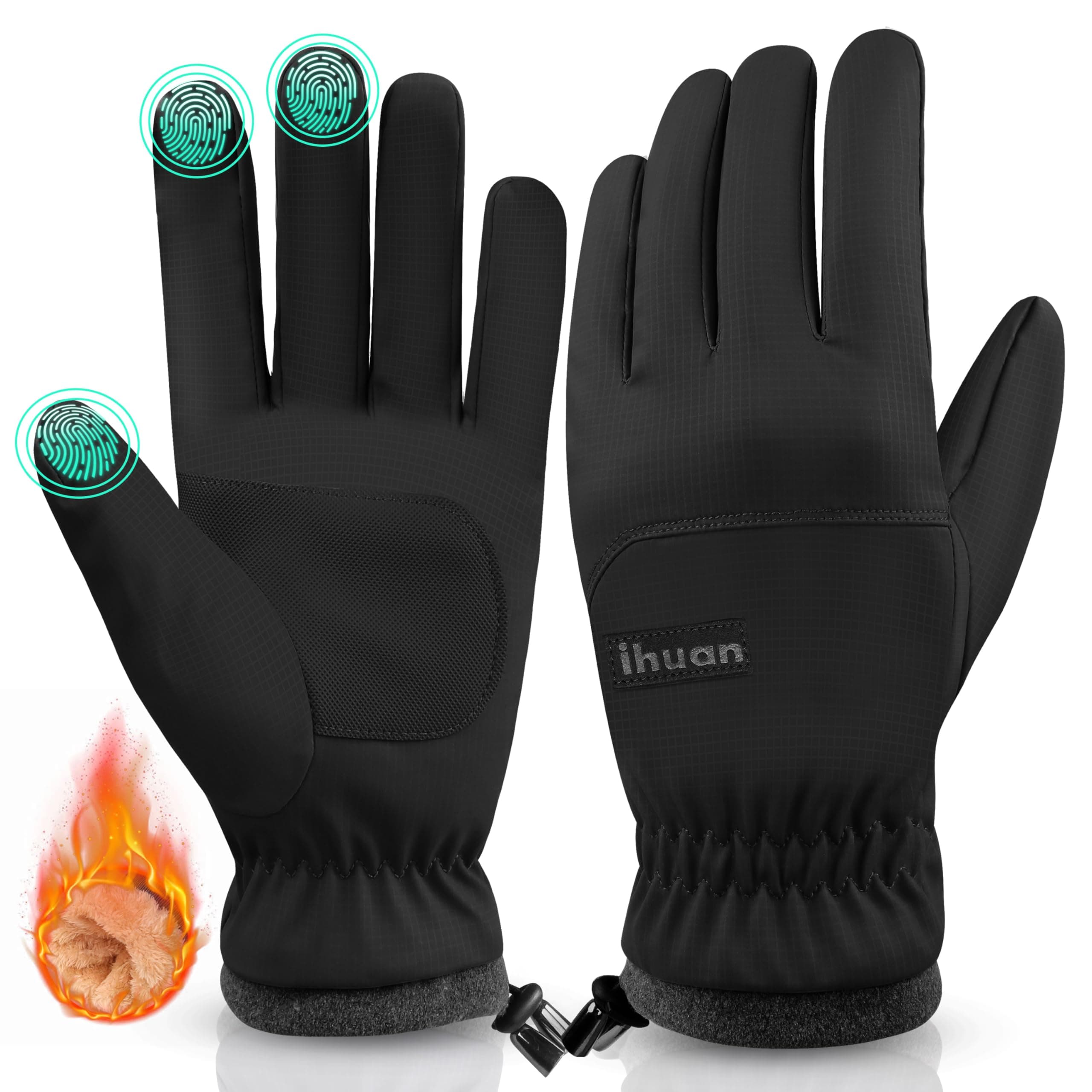 ihuan Winter Waterproof Ski Gloves for Men and Women
