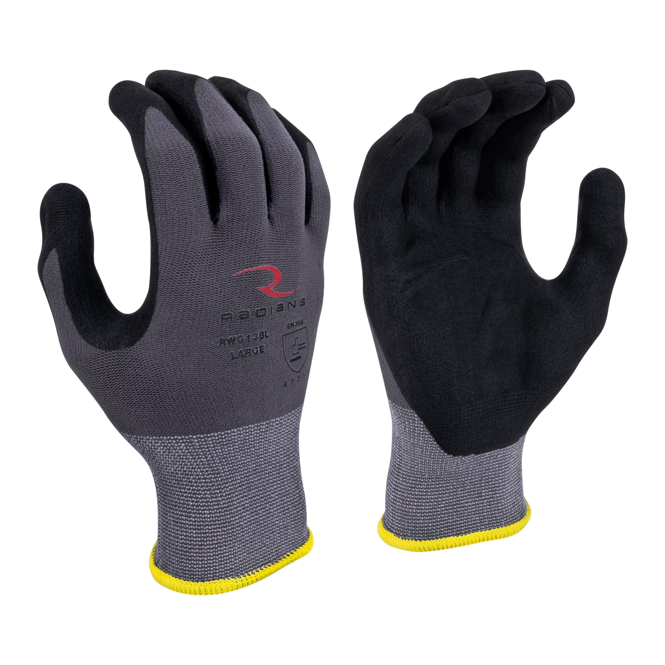 Radians Unisex RWG13B Nylon Shell Work Glove