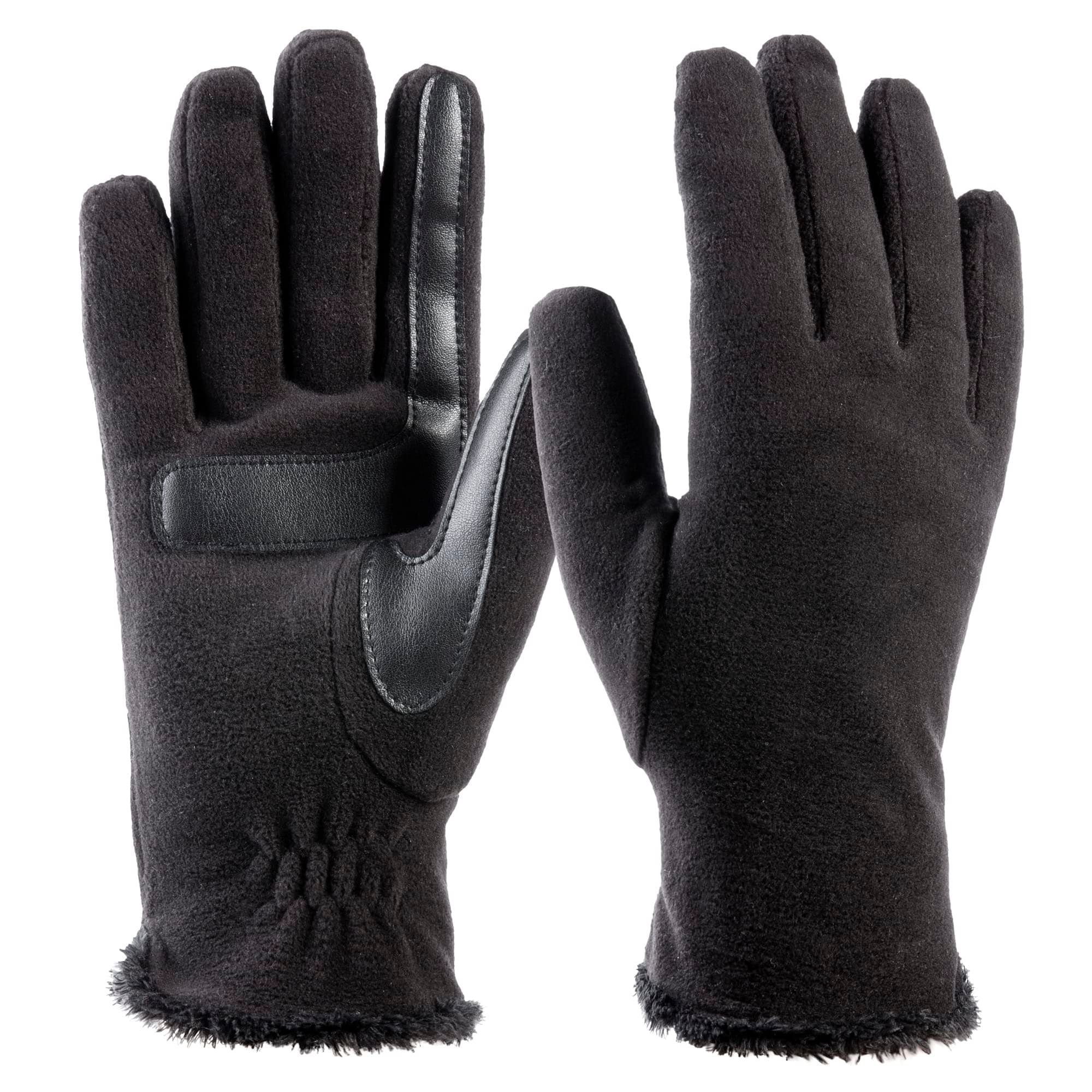 Isotoner Women's Stretch Fleece Gloves with Microluxe Liner & Smart Touch