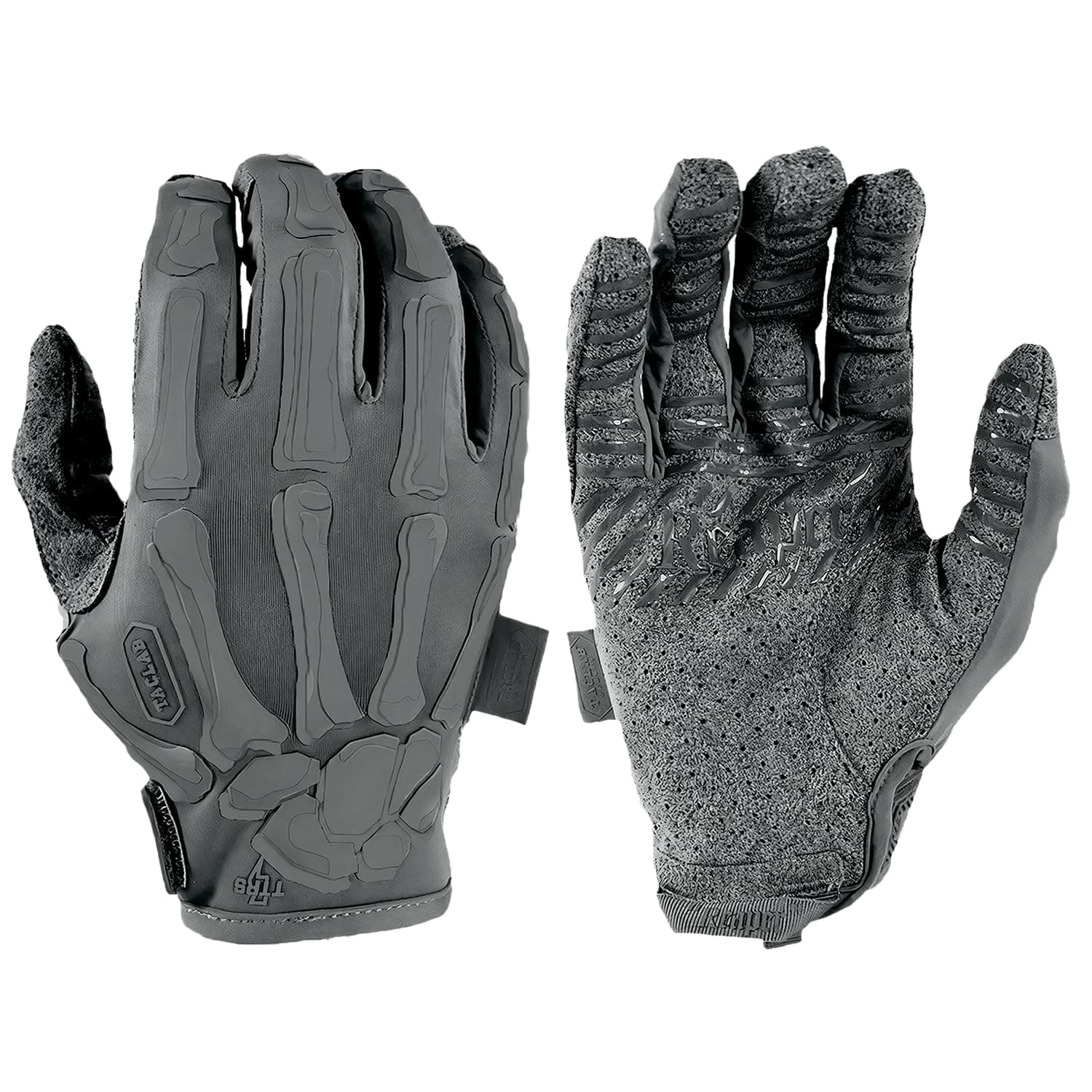 TACLAB Reaper Wolf Gray Skeleton Gloves - Lightweight for Airsoft, Paintball, Cycling, Motorcycle