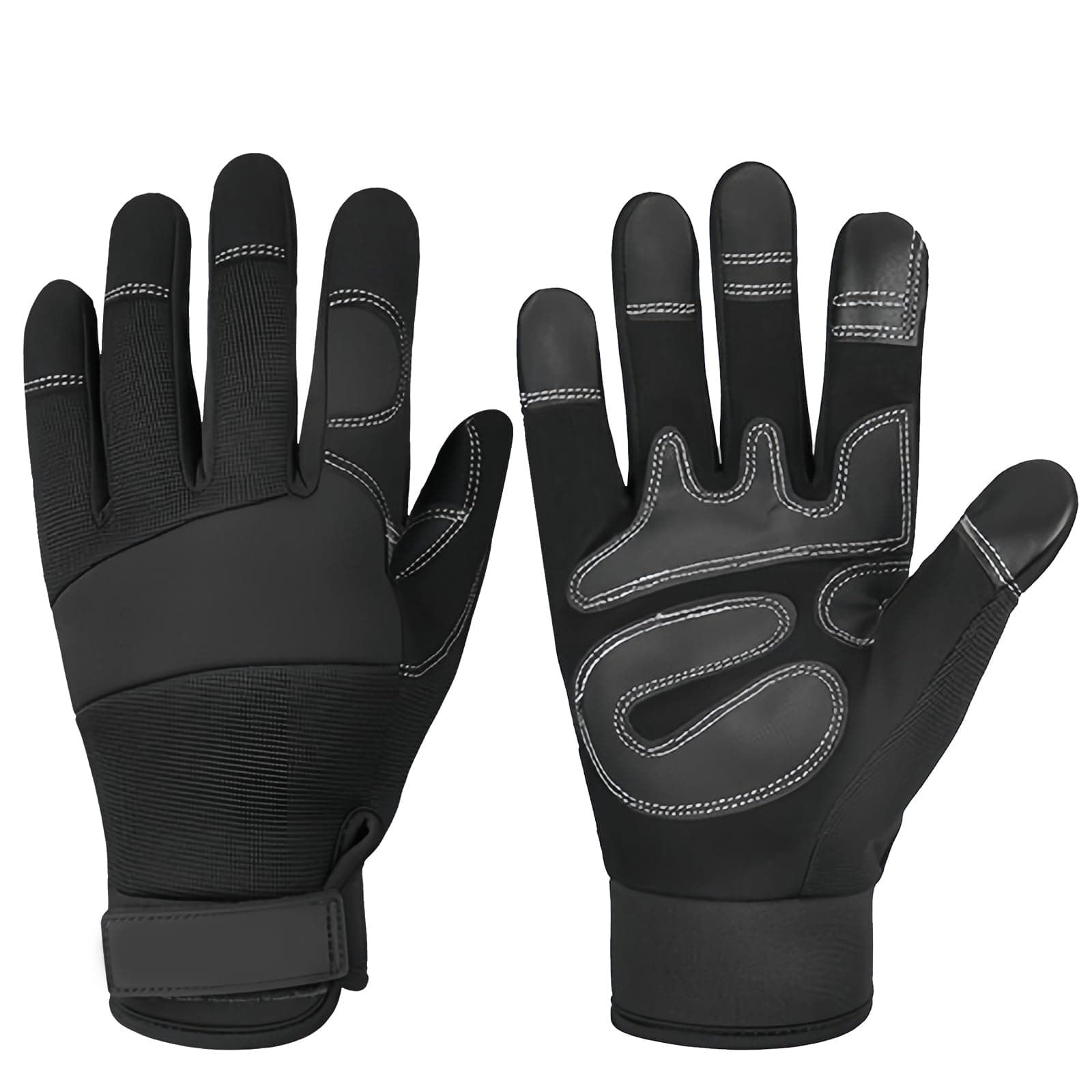 Work Gloves for Men and Women - Tear Resistant with Thick Padding for Wood and Warehouse Safety