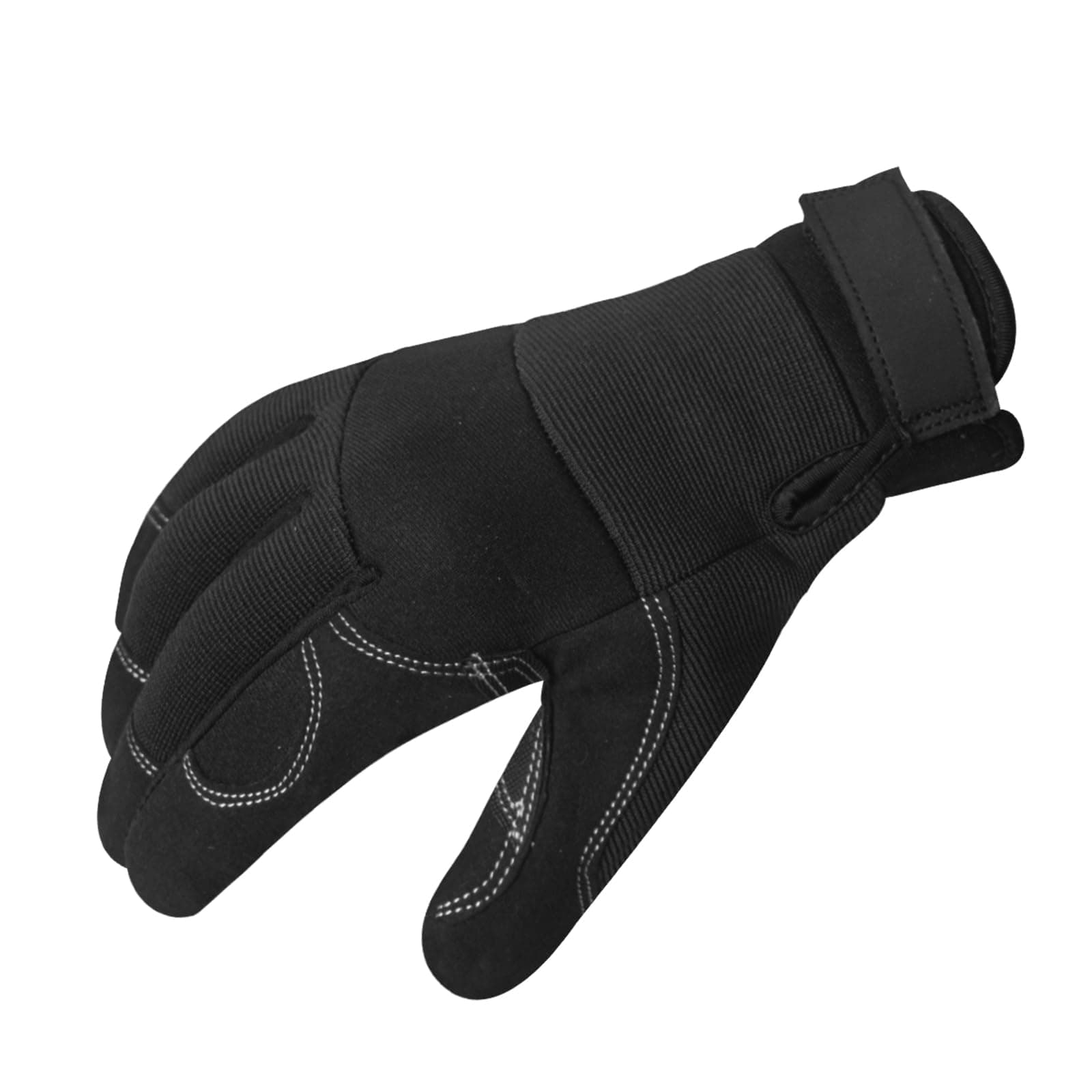 RIGWARL Work Gloves for Men and Women - Touch Screen Compatible, Tear-Resistant, High Dexterity, Breathable (Black, L)