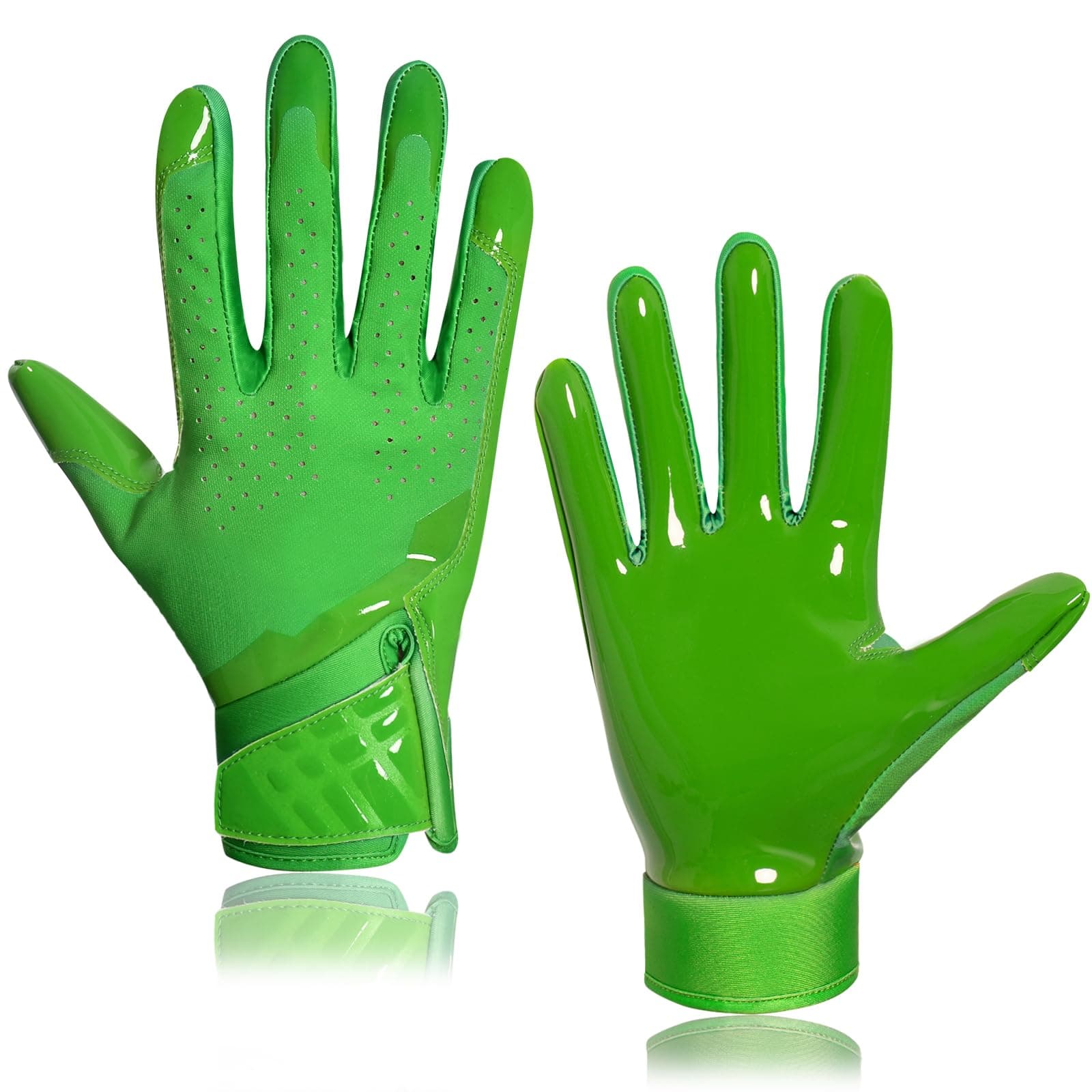 RIGWARL Breathable Lightweight Green Football Gloves for Men