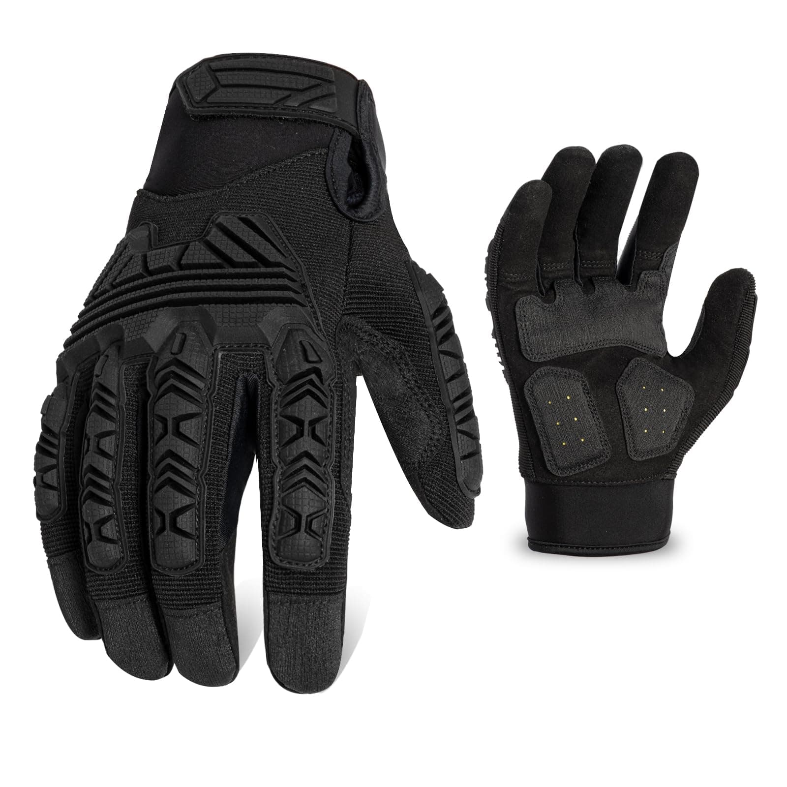 Impact Gloves for Men and Women with TPR Protector, Heavy Duty Work Gloves for Gardening and Construction