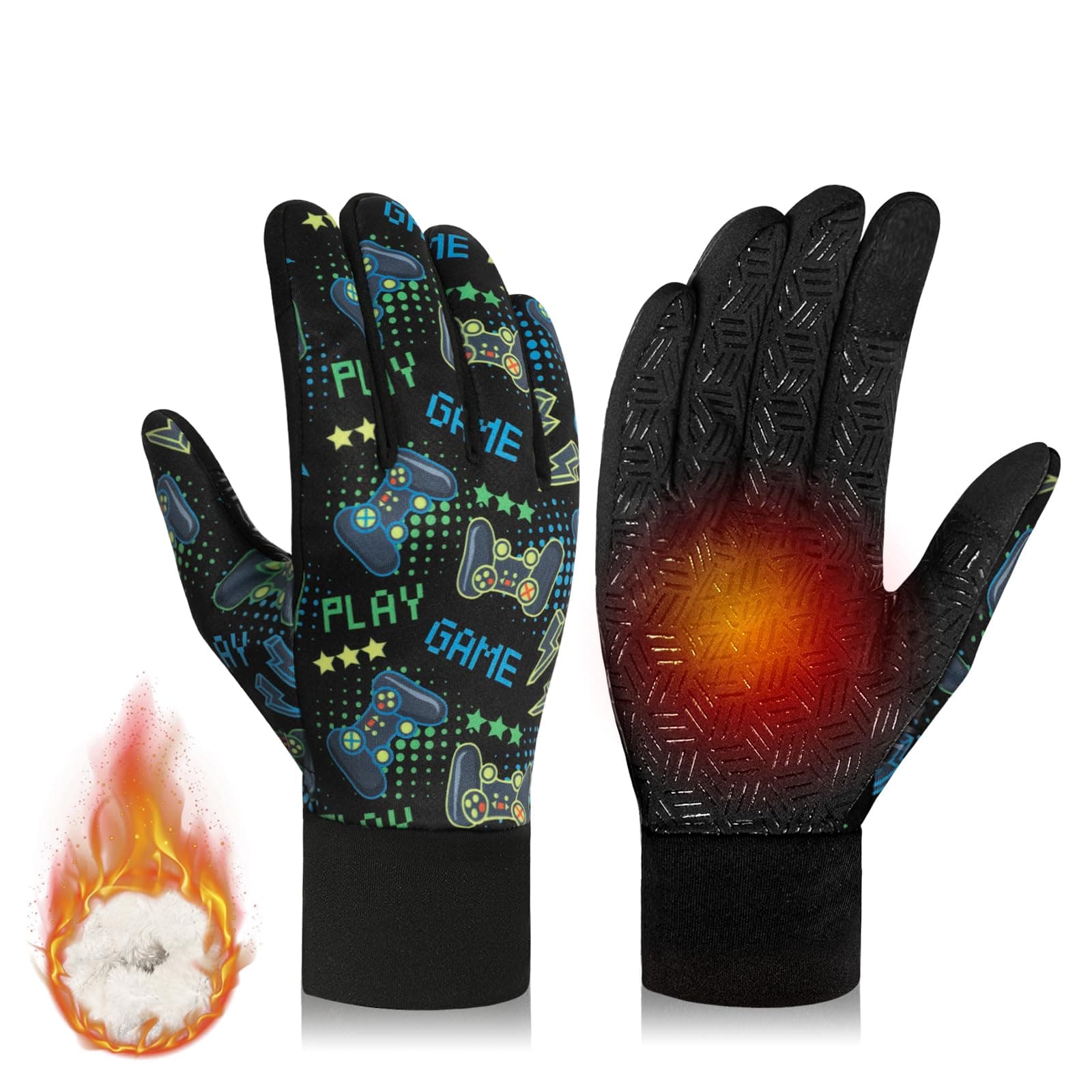 RIGWARL Upgraded Wool Winter Gloves, Touch Screen Compatible, Men & Women, Waterproof for Cold Weather, Ideal for Runnin